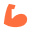 Muscular arm icon