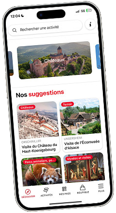 Phone displaying the Pass Alsace